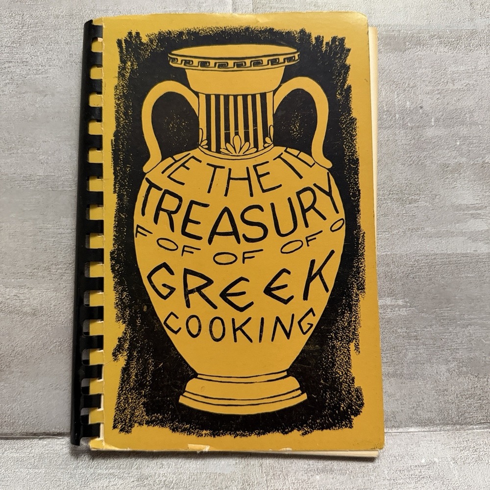 Treasury of Greek Cooking 1969 Cookbook Recipes Daughters Penelope Syracuse NY‎